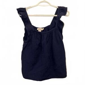 Vineyard Vines Deep Blue Textured Tank Top